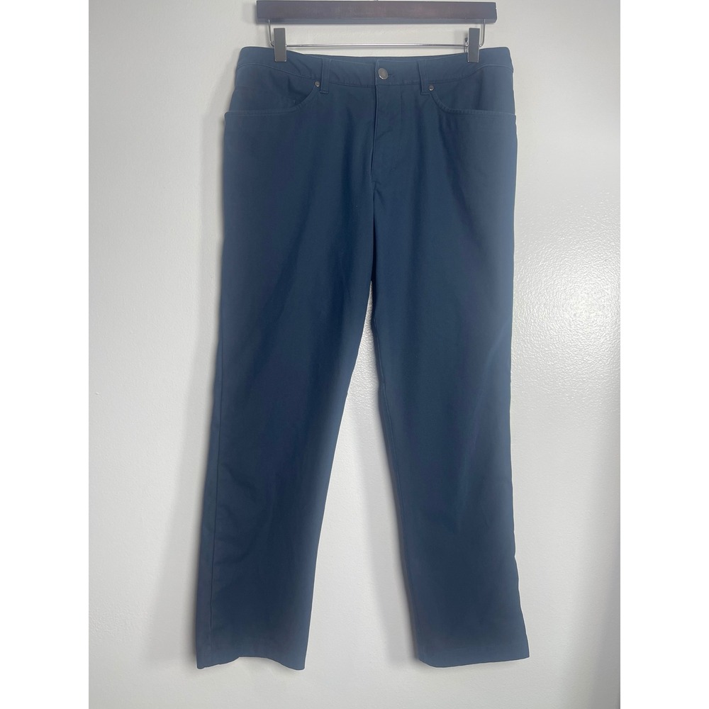 LULULEMON Pants Navy Blue Mens 32x28 Technical Chino Trousers Active Casual
